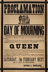 Victoria day of mourning