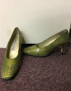 Pair of vintage green shoes