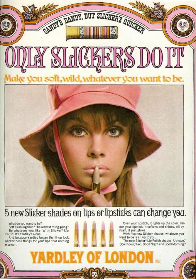 Vintage yardley advertisement from the swinging sixties